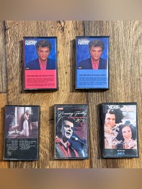 Lot of 5 Vintage Cassette Tape- Conway Twitty